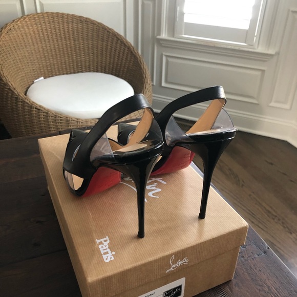 Christian Louboutin Air Chance 100 Black Size 39 - Picture 3 of 5